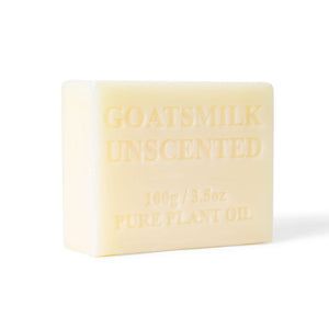 4x 100g Goats Milk Soap Bars -Unscented For Sensitive Pure Australian Skin Care-0